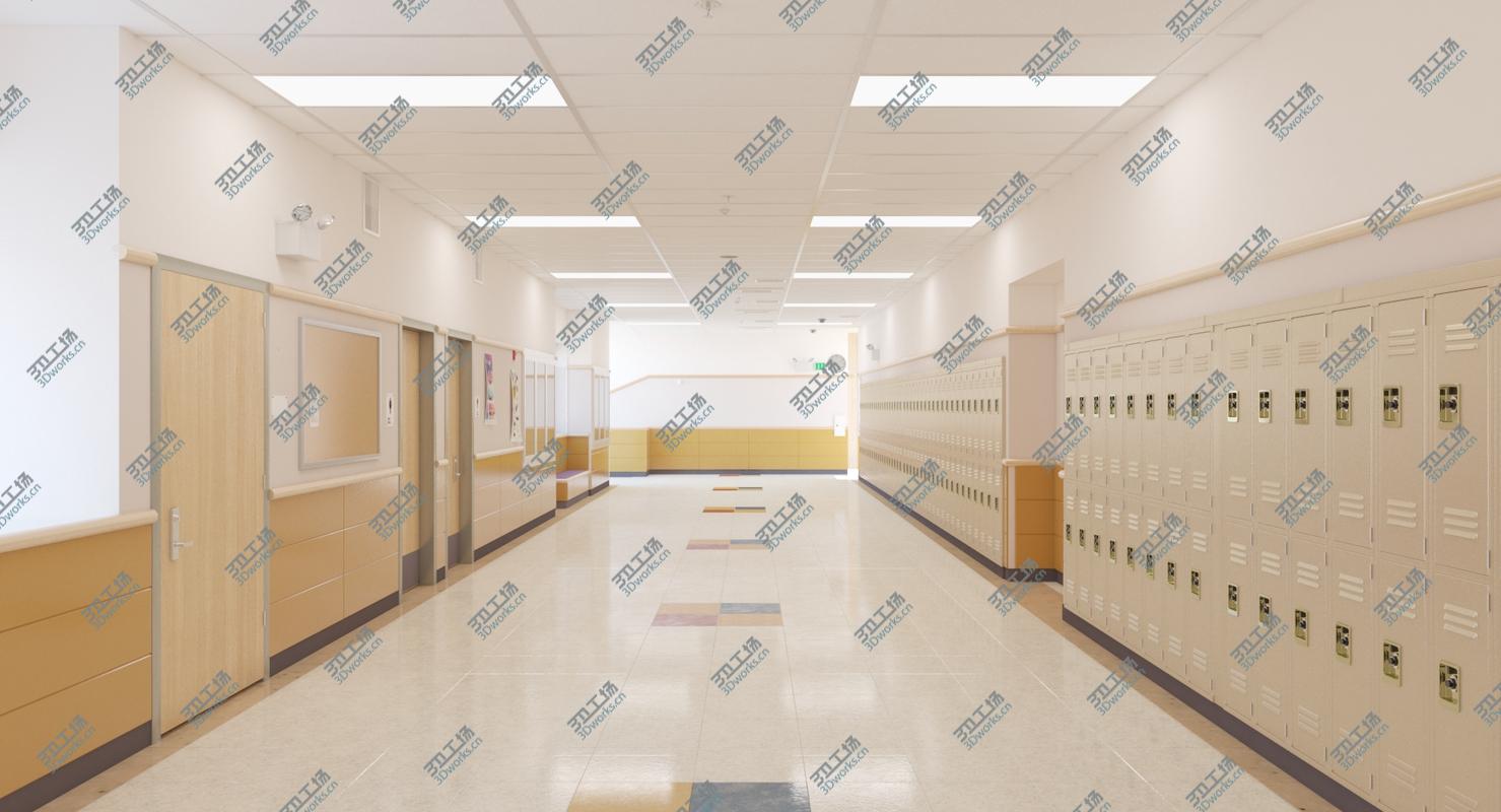images/goods_img/202104094/3D model Photorealistic School Hallway Locker Room/2.jpg